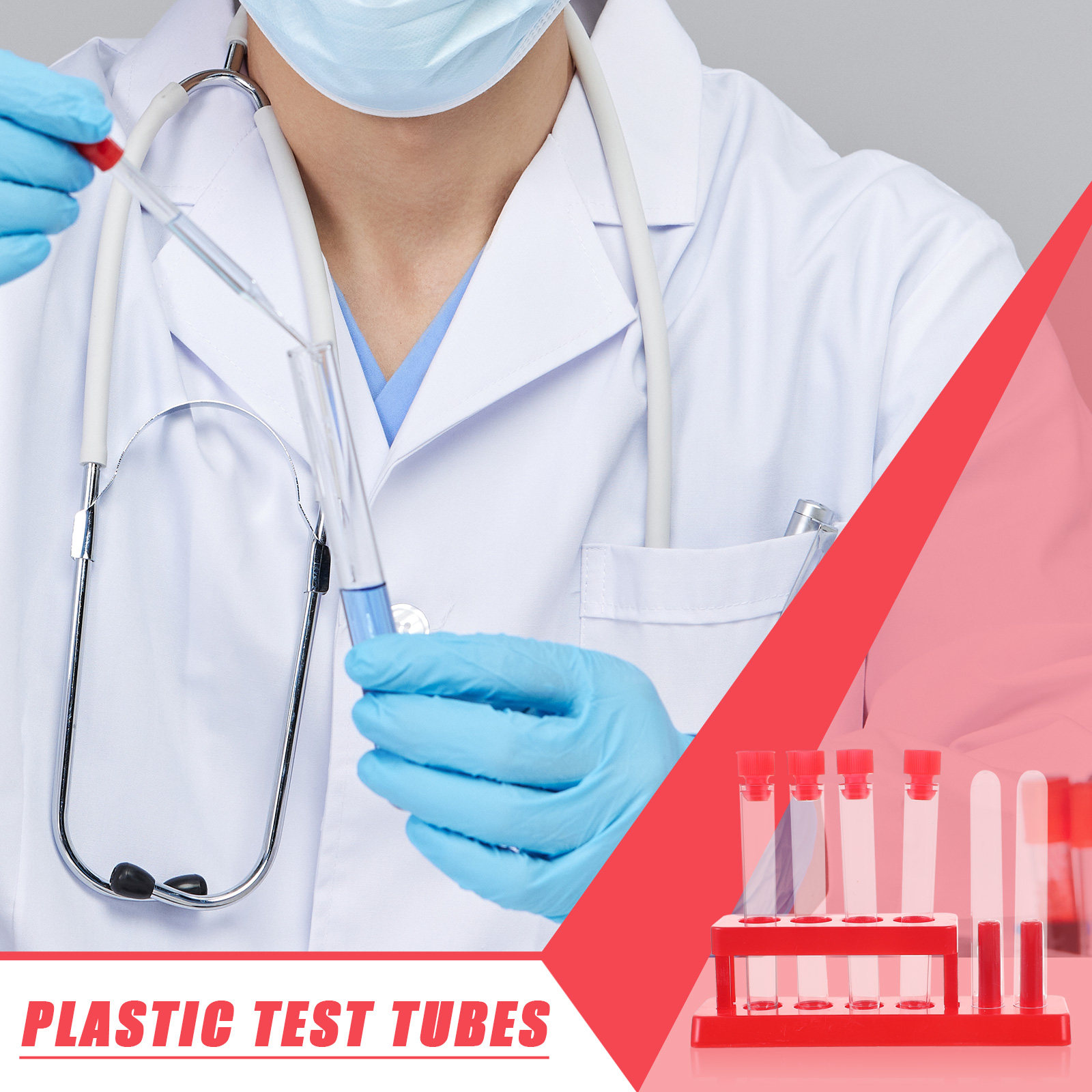 1Set Test Tube Rack Kit Plasti - Science Kit ulasan dan harga