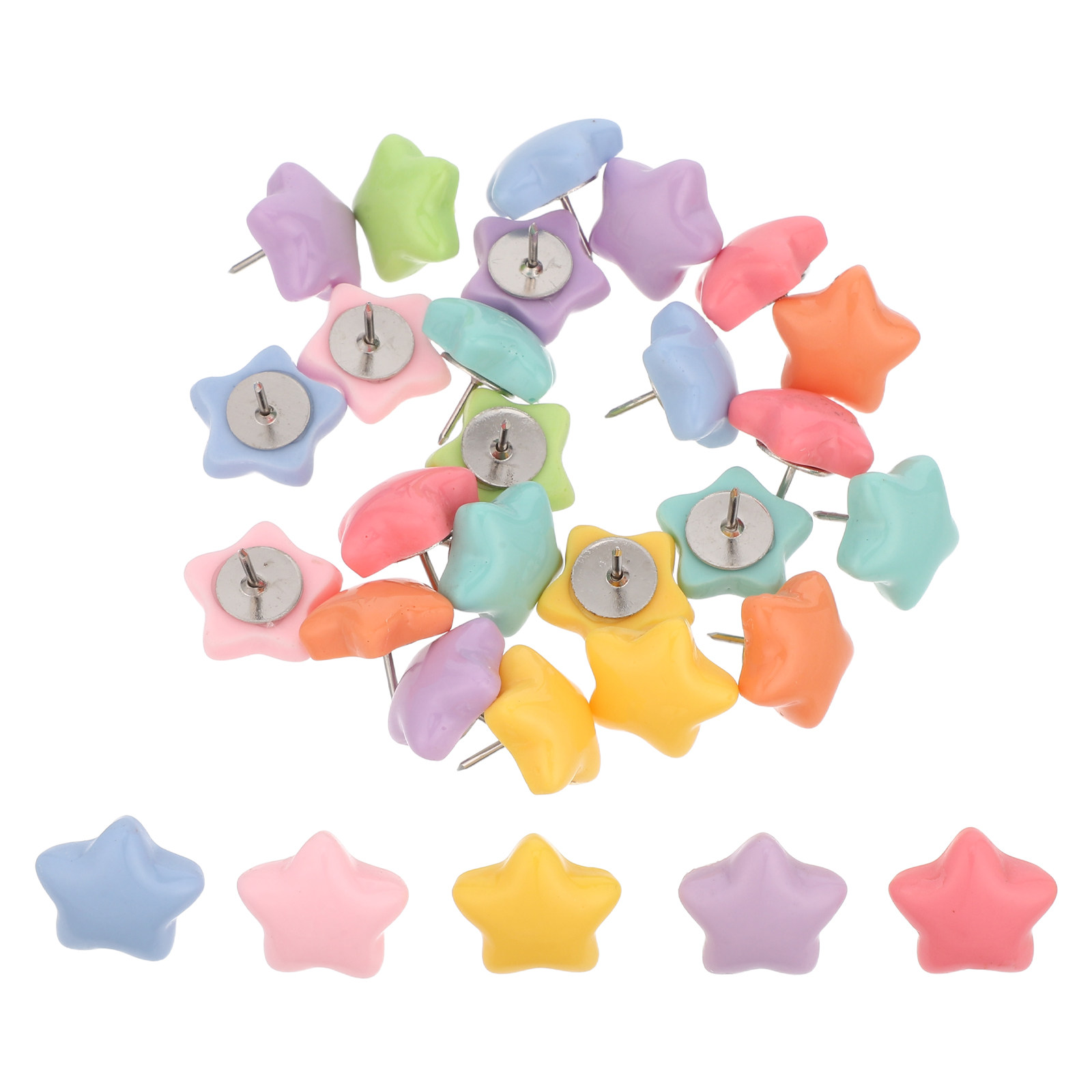 30Pcs Star Thumb Tacks Resin F - Star Map Poster ulasan dan harga